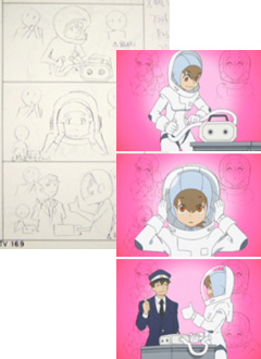 絵コンテはアニメの設計図です。絵コンテにどおりに作画・仕上げがなされる 絵コンテはアニメの設計図です。絵コンテにどおりに作画・仕上げがなされる